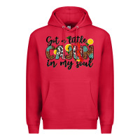 Cardinal got a little cajun in my soul Premium Hoodie - texasbilliewilder