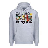Heather Grey got a little cajun in my soul Premium Hoodie - texasbilliewilder