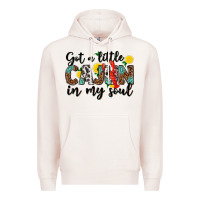 Pale Pink got a little cajun in my soul Premium Hoodie - texasbilliewilder