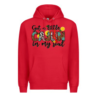 Red got a little cajun in my soul Premium Hoodie - texasbilliewilder