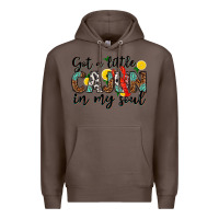 Coffee got a little cajun in my soul Premium Hoodie - texasbilliewilder
