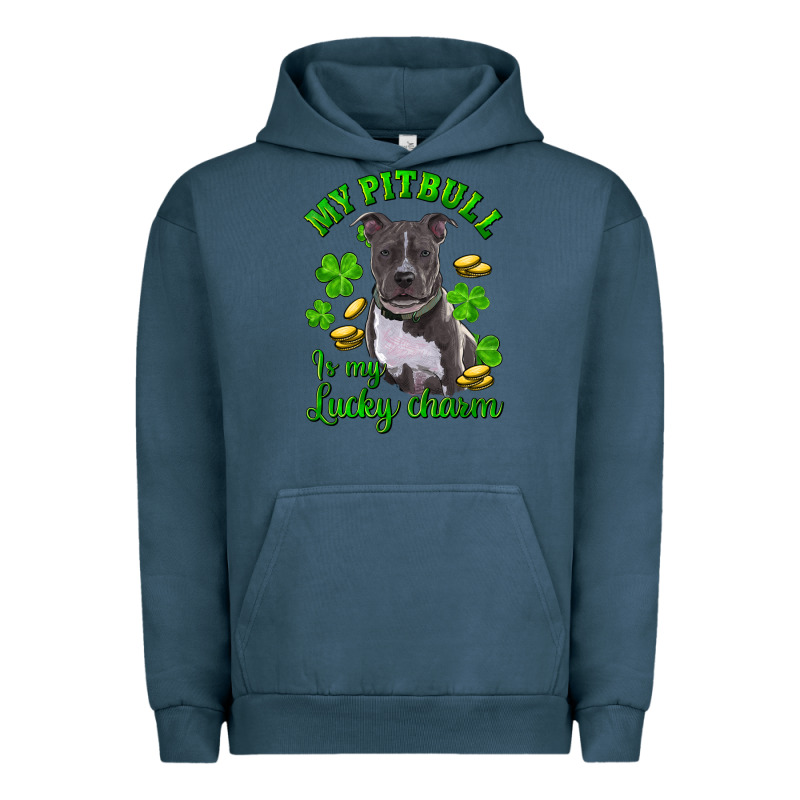 St. Patrick's Day My Pitbull Is My Lucky Charm Urban Hoodie by RanaPortraitStore | Teevron