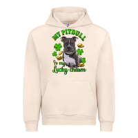 Sandshell St. Patrick's Day My Pitbull Is My Lucky Charm Urban Hoodie - RanaPortraitStore