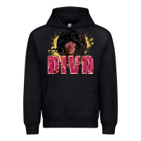 Black diva Urban Hoodie - Zillion Design Studio