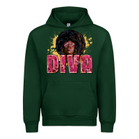 Forest Green diva Urban Hoodie - Zillion Design Studio