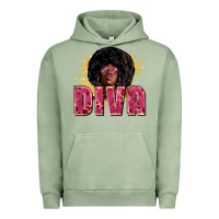 Pigment Oil Green diva Urban Hoodie - Zillion Design Studio