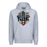 Heather Grey faith usa Premium Hoodie - Zillion Design Studio
