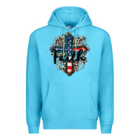 Ocean Blue faith usa Premium Hoodie - Zillion Design Studio