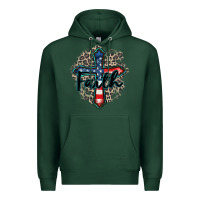 Sports Green faith usa Premium Hoodie - Zillion Design Studio