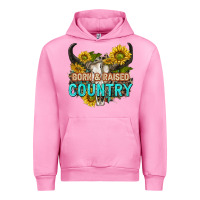Fuchsia Pink born and raised country tbw Urban Hoodie - texasbilliewilder