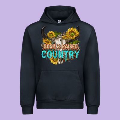 Urban Hoodie born and raised country tbw