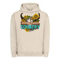 Pigment French Oak born and raised country tbw Urban Hoodie - texasbilliewilder