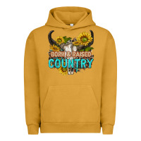 Pigment Peanut Butter born and raised country tbw Urban Hoodie - texasbilliewilder