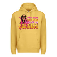 Antique Gold afro black boss lady Premium Hoodie - texasbilliewilder