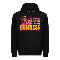 Black afro black boss lady Premium Hoodie - texasbilliewilder