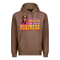 Chestnut afro black boss lady Premium Hoodie - texasbilliewilder