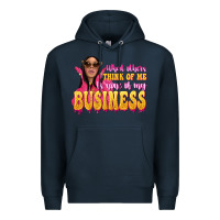 Navy afro black boss lady Premium Hoodie - texasbilliewilder