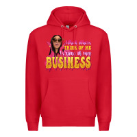 Red afro black boss lady Premium Hoodie - texasbilliewilder