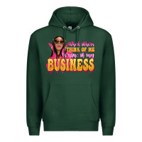 Sports Green afro black boss lady Premium Hoodie - texasbilliewilder