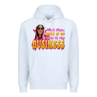 White afro black boss lady Premium Hoodie - texasbilliewilder