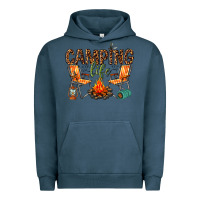Pigment Midnight Navy camping life Urban Hoodie - texasbilliewilder