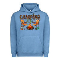 Pigment Pebble Blue camping life Urban Hoodie - texasbilliewilder