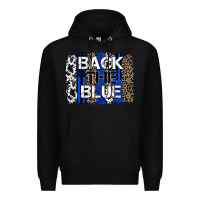 Black back the blue brushstroke Premium Hoodie - Zillion Design Studio