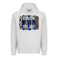 Dove Grey back the blue brushstroke Premium Hoodie - Zillion Design Studio