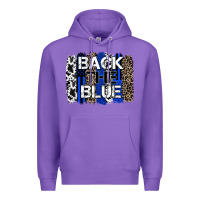Purple back the blue brushstroke Premium Hoodie - Zillion Design Studio