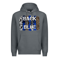 Rock back the blue brushstroke Premium Hoodie - Zillion Design Studio