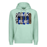 Seafoam back the blue brushstroke Premium Hoodie - Zillion Design Studio