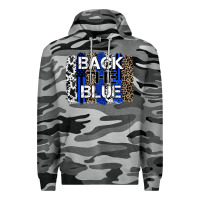 Slate Camo back the blue brushstroke Premium Hoodie - Zillion Design Studio