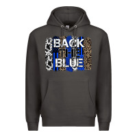 Smoke back the blue brushstroke Premium Hoodie - Zillion Design Studio