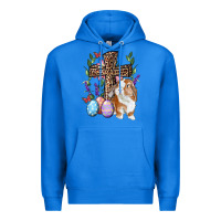 True Royal Easter bunny and floral cross Premium Hoodie - RanaPortraitStore