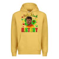 Antique Gold a little black history with boy juneteenth Premium Hoodie - texasbilliewilder