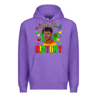 Purple a little black history with boy juneteenth Premium Hoodie - texasbilliewilder