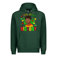 Sports Green a little black history with boy juneteenth Premium Hoodie - texasbilliewilder