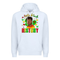 White a little black history with boy juneteenth Premium Hoodie - texasbilliewilder