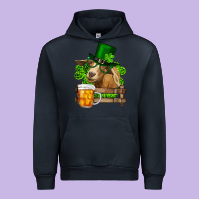 Urban Hoodie St. Patrick's Day Goat And Beer