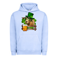 Pigment Grape Ice St. Patrick's Day Goat And Beer Urban Hoodie - RanaPortraitStore