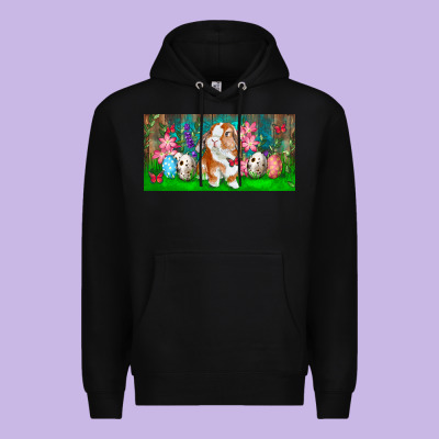 Spring Easter Bunny Premium Hoodie Designed By Ranaportraitstore