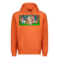 Carrot Spring Easter Bunny Premium Hoodie - RanaPortraitStore