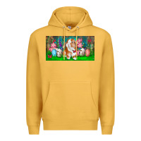 Mustard Spring Easter Bunny Premium Hoodie - RanaPortraitStore
