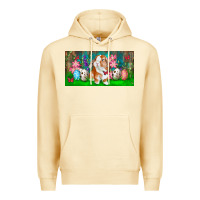 Pina Colada Spring Easter Bunny Premium Hoodie - RanaPortraitStore