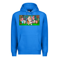 True Royal Spring Easter Bunny Premium Hoodie - RanaPortraitStore