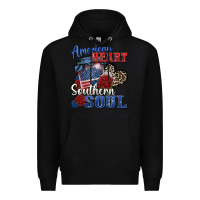 Black american heart southern soul Premium Hoodie - Zillion Design Studio