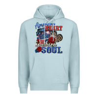 Blue Mist american heart southern soul Premium Hoodie - Zillion Design Studio