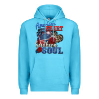 Ocean Blue american heart southern soul Premium Hoodie - Zillion Design Studio