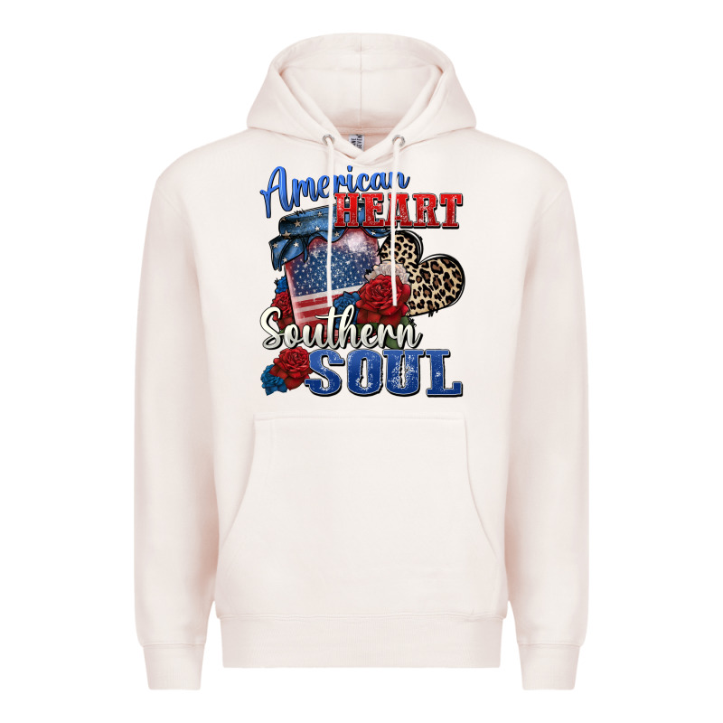 American Heart Southern Soul Premium Hoodie by Zillion Design Studio | Teevron