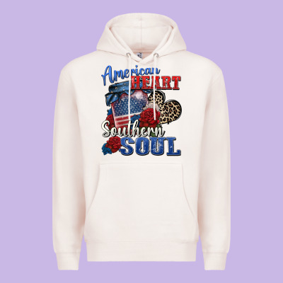 American Heart Southern Soul Premium Hoodie Designed By Zillion Design Studio
